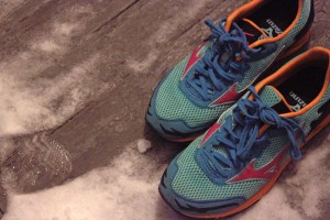 The porch is as far as these shoes went on January 2. I traded the gym for soup and French lessons!